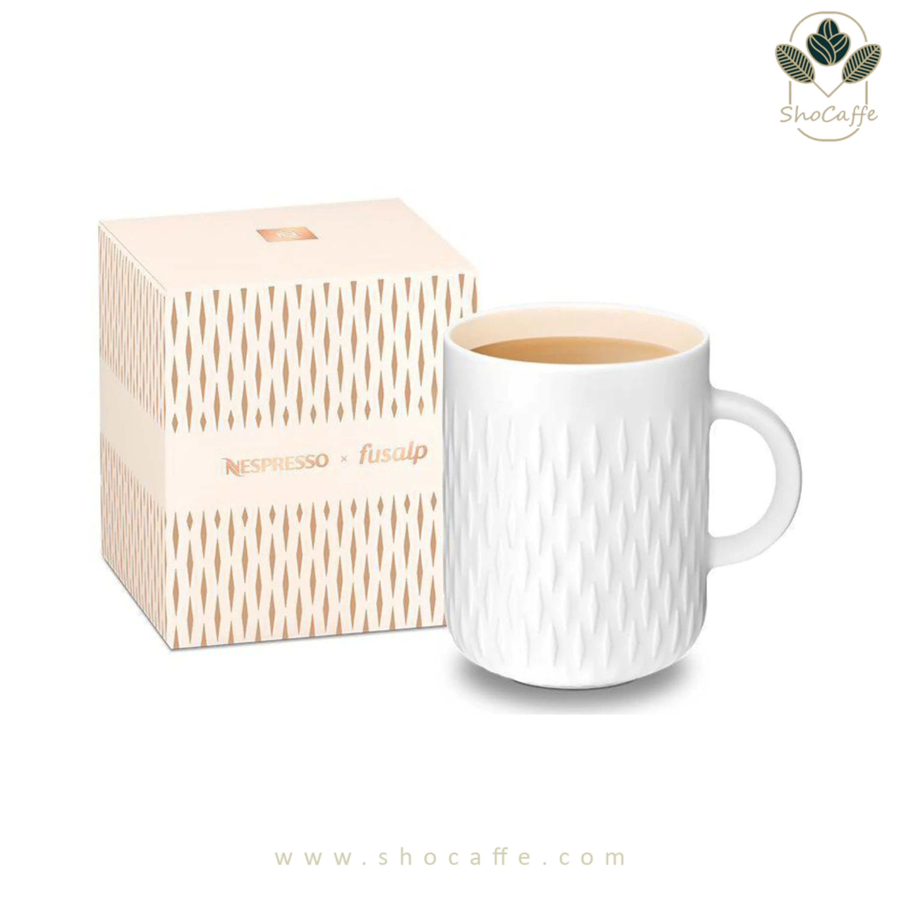 لیوان قهوه نسپرسو Festive Coffe - با ظرفیت 380 میلی لیتر